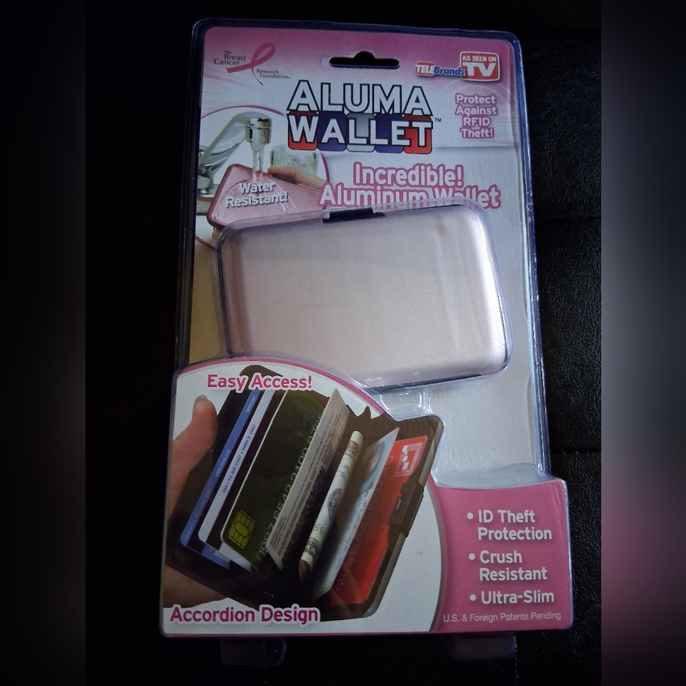 Aluma Wallet - Pink Aluminum Wallet